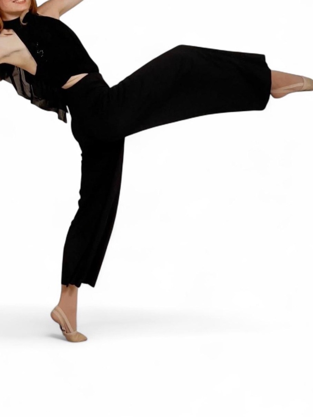 Women's Black Wide-Leg Jumpsuit